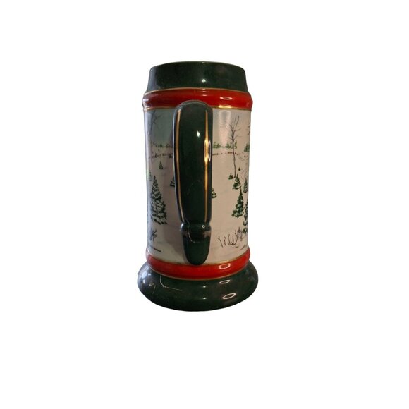 1991 Budweiser Holiday Stein The Season’s Best Clydesdale Beer Mug Ceramarte - Picture 3 of 9